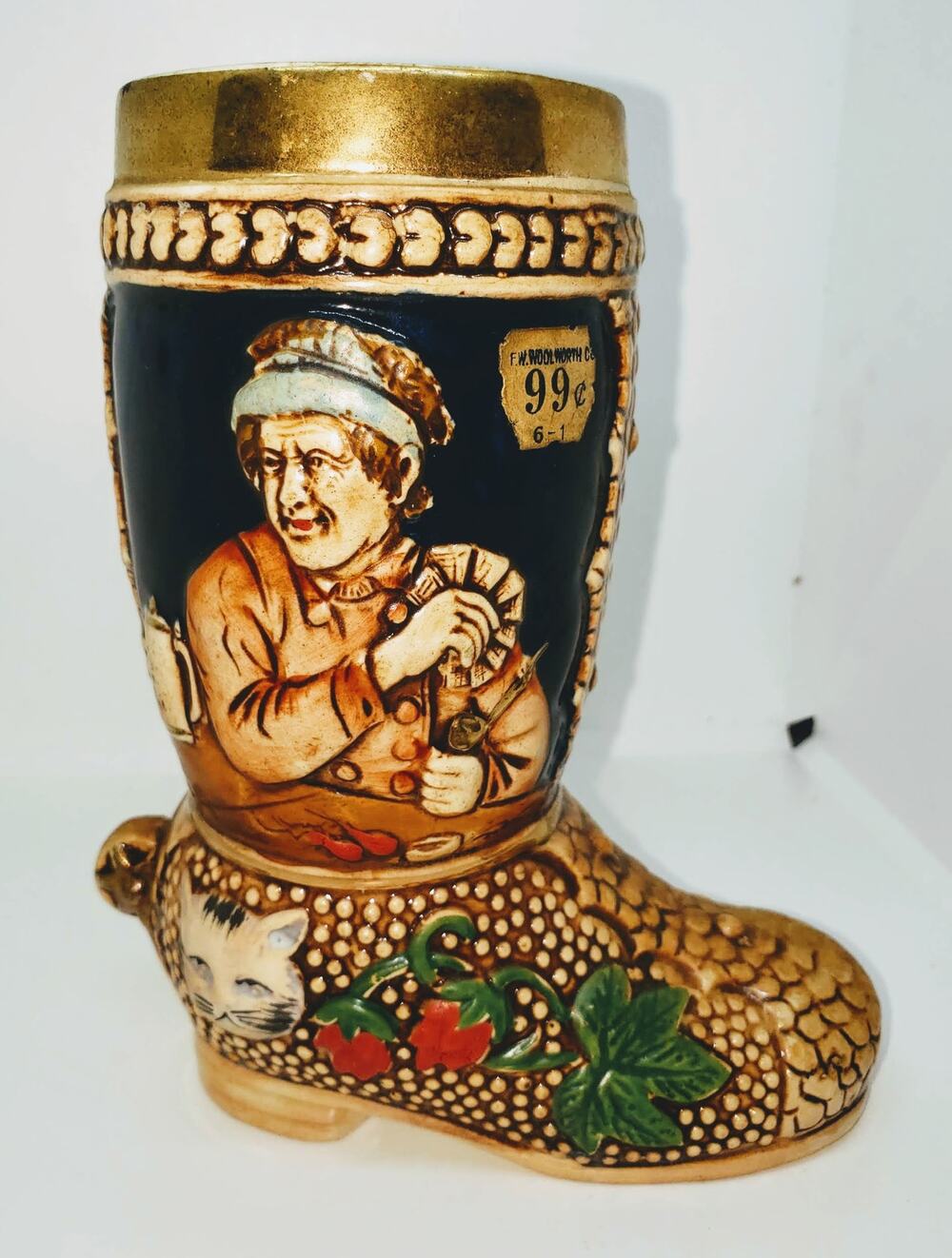 Vintage Nippon Yoko Boeki Co. Boot Vase